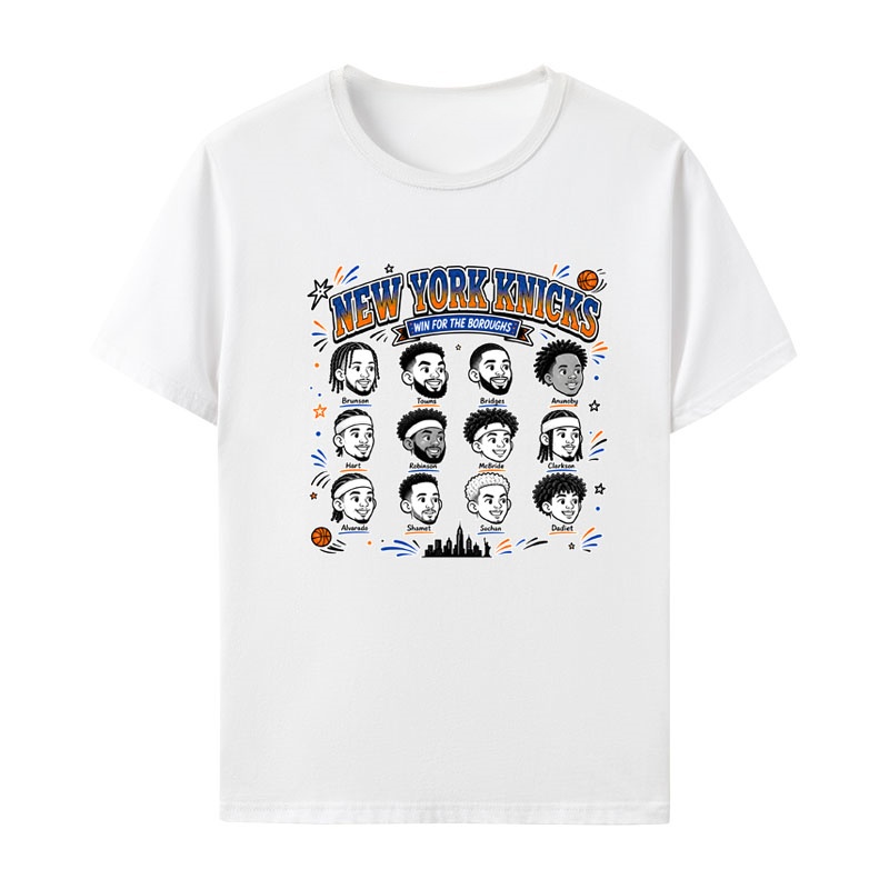 Men'S Fashion New York - T-shirt New York Knicks Lineup per