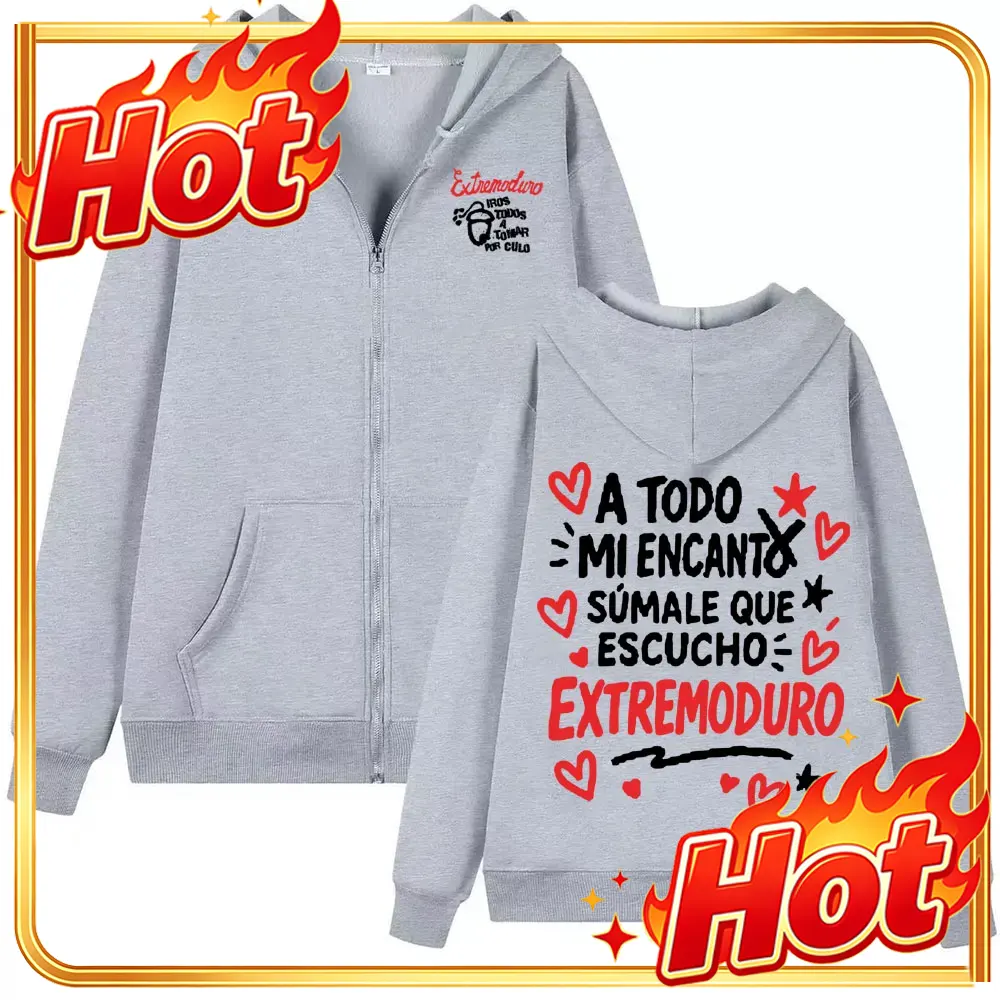 Mens Fashion Zip Up Hoodies - Felpa con cappuccio e zip dell'album