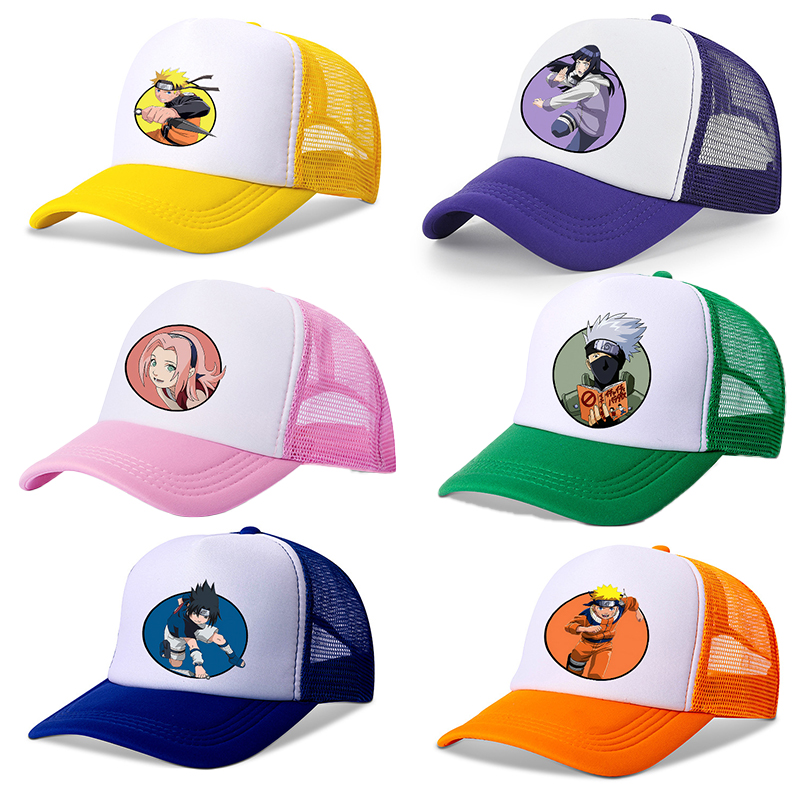 Men'S Fashion With Hat - Cappello da Baseball Naruto per Ragazzi,