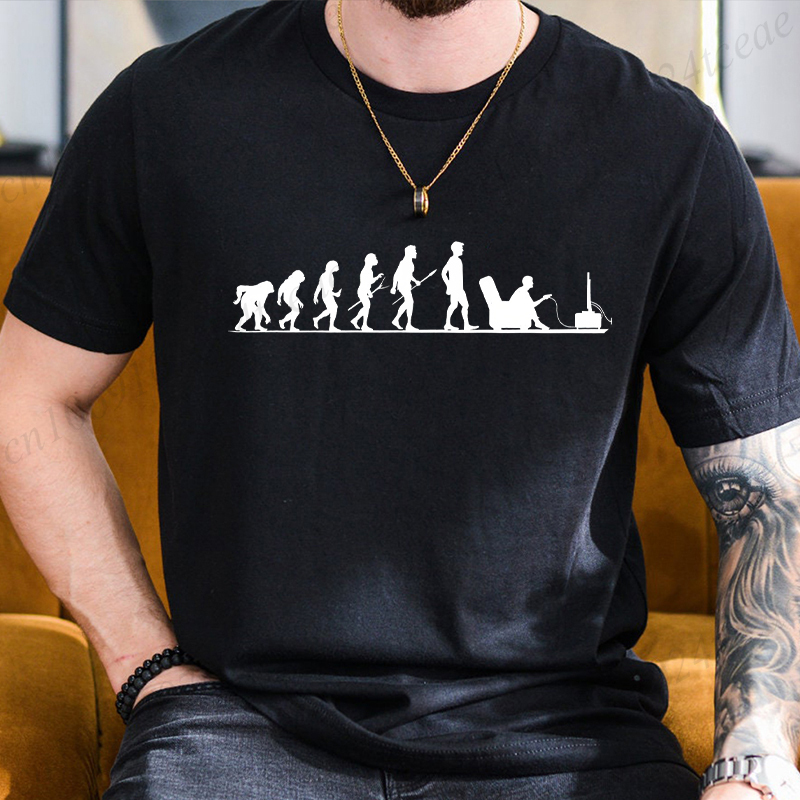Men'S Fashion Videos - T-shirt da uomo estiva Evolution Gamer