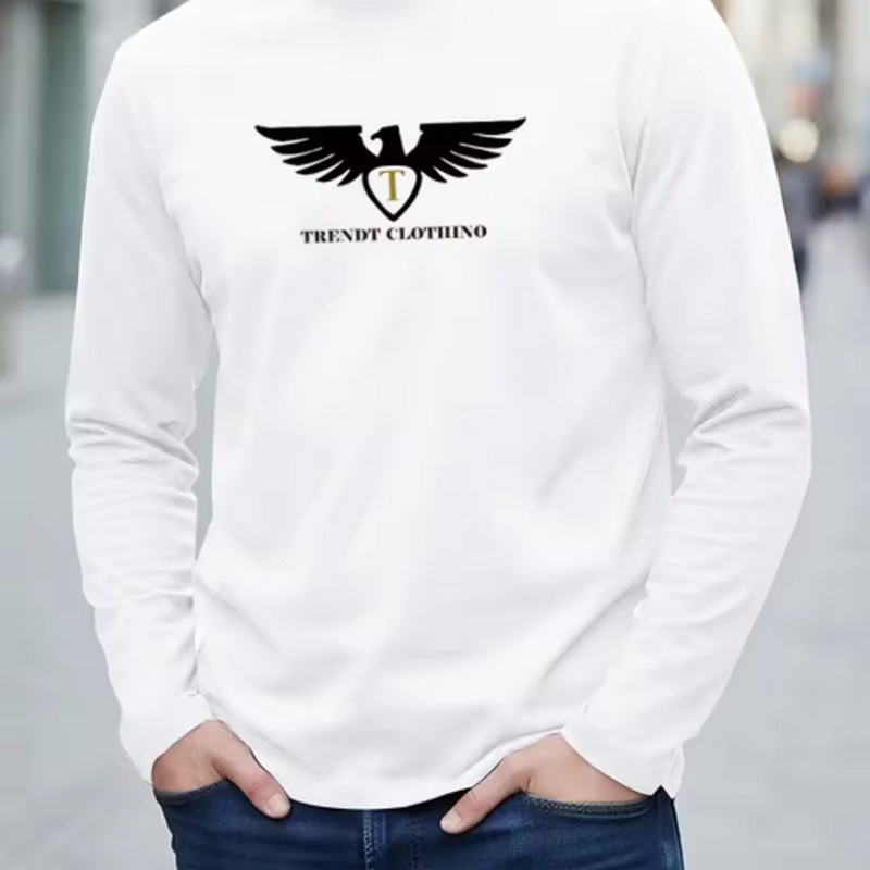 Men'S Fashion T Shirts - Nuova maglietta a maniche lunghe da