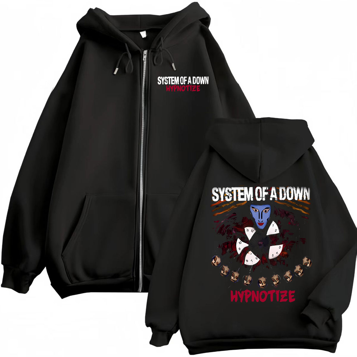 Felpa con cappuccio e zip con  - Mens Fashion Zip Up Hoodies recensione e prezzo