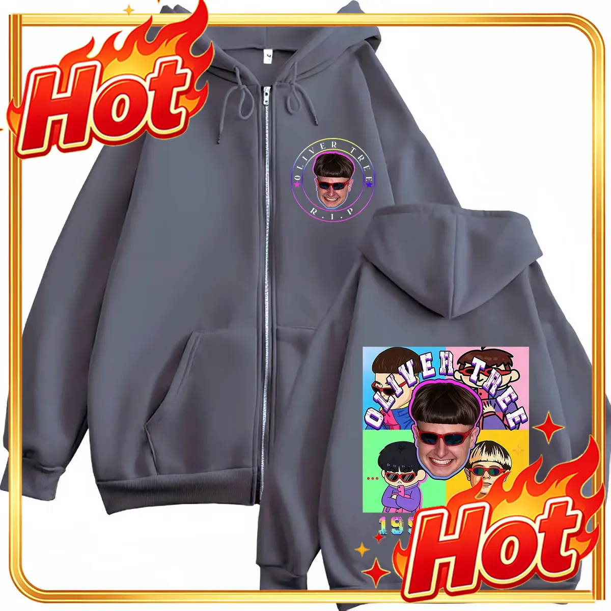 Felpa con cappuccio e cerniera - Mens Fashion Zip Up Hoodies recensione e prezzo